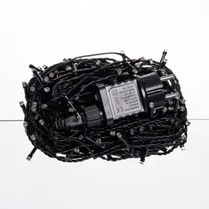 Гірлянда Нитка вулична 30 (м) 300 LED чорний провід Мультиколір CF300L30MBML Garlando UA