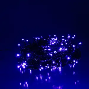 Гірлянда Нитка вулична 30 (м) 300 LED чорний провід Синій CF300L30MBBL Garlando UA