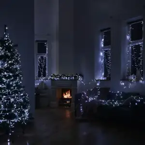 Гірлянда Різдвяна фея вулична 100 м 1000 LED білий провід Білий CF1000L100MWW Garlando UA