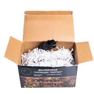 Гірлянда Різдвяна фея вулична 100 м 1000 LED білий провід Мультиколір CF1000L100MWML Garlando UA