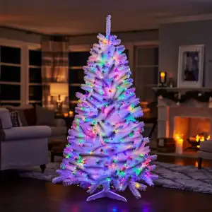 Гірлянда Різдвяна фея вулична 100 м 1000 LED білий провід Мультиколір CF1000L100MWML Garlando UA