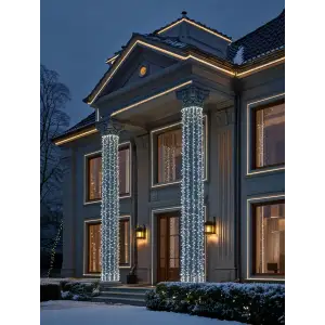 Гірлянда Різдвяна фея вулична 50 м 500 LED білий провід Білий CF500L50MWW Garlando UA