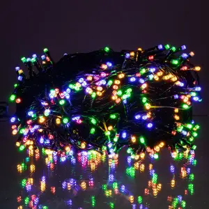 Гірлянда Різдвяна фея вулична 50 (м) 500 LED чорний провід Мультиколір CF500L50MBML Garlando UA
