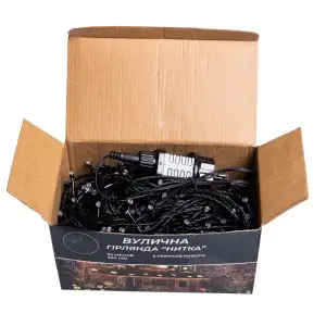 Гірлянда Різдвяна фея вулична 50 (м) 500 LED чорний провід Синій CF500L50MBBL Garlando UA