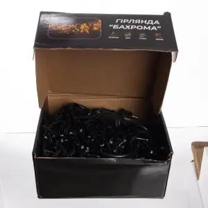 Новогодняя гирлянда уличная Бахрома 36 м 600 LED черный провод Желтый 36МBY Garlando UA