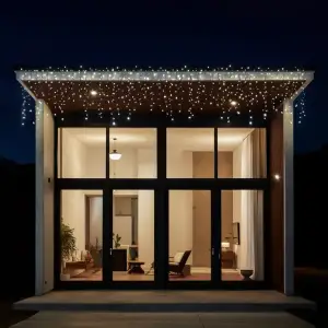 Вулична гірлянда Бахрома 12 м 200 LED білий провід Білий 12MWW Garlando UA