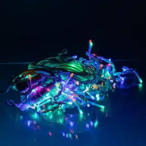 Уличная гирлянда Бахрома 12 м 200 LED белый провод Мультиколор 12MWML Garlando UA