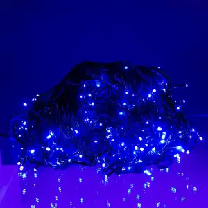 Уличная гирлянда Бахрома 25 м 405 LED черный провод Синий 25MBBL Garlando UA