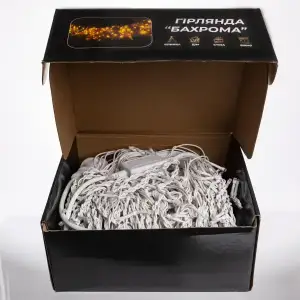 Вулична гірлянда Бахрома 36 м 600 LED білий провід Мультиколір 36MWML Garlando UA