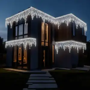 Уличная гирлянда Бахрома 50 м 600 LED белый провод Белый 50MWW Garlando UA