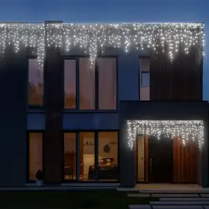 Вулична гірлянда Бахрома 50 м 840 LED чорний провід Білий 50MBW Garlando UA