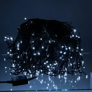 Вулична гірлянда Бахрома 50 м 840 LED чорний провід Білий 50MBW Garlando UA
