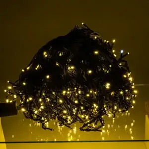 Уличная гирлянда Бахрома 50 (м) 840 LED черный провод Желтый Garlando 50MBY UA