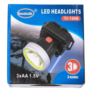 Налобний ліхтар акумуляторний 8х8х5.5 см 5 В 3 режими роботи LED HP-JG-4 Yiwu