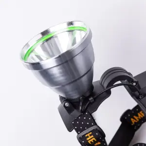 Налобний ліхтар акумуляторний зі швидкою зарядкою 16х10х13 см LED зарядка від сонячної панелі HP-JG-5 Lugi