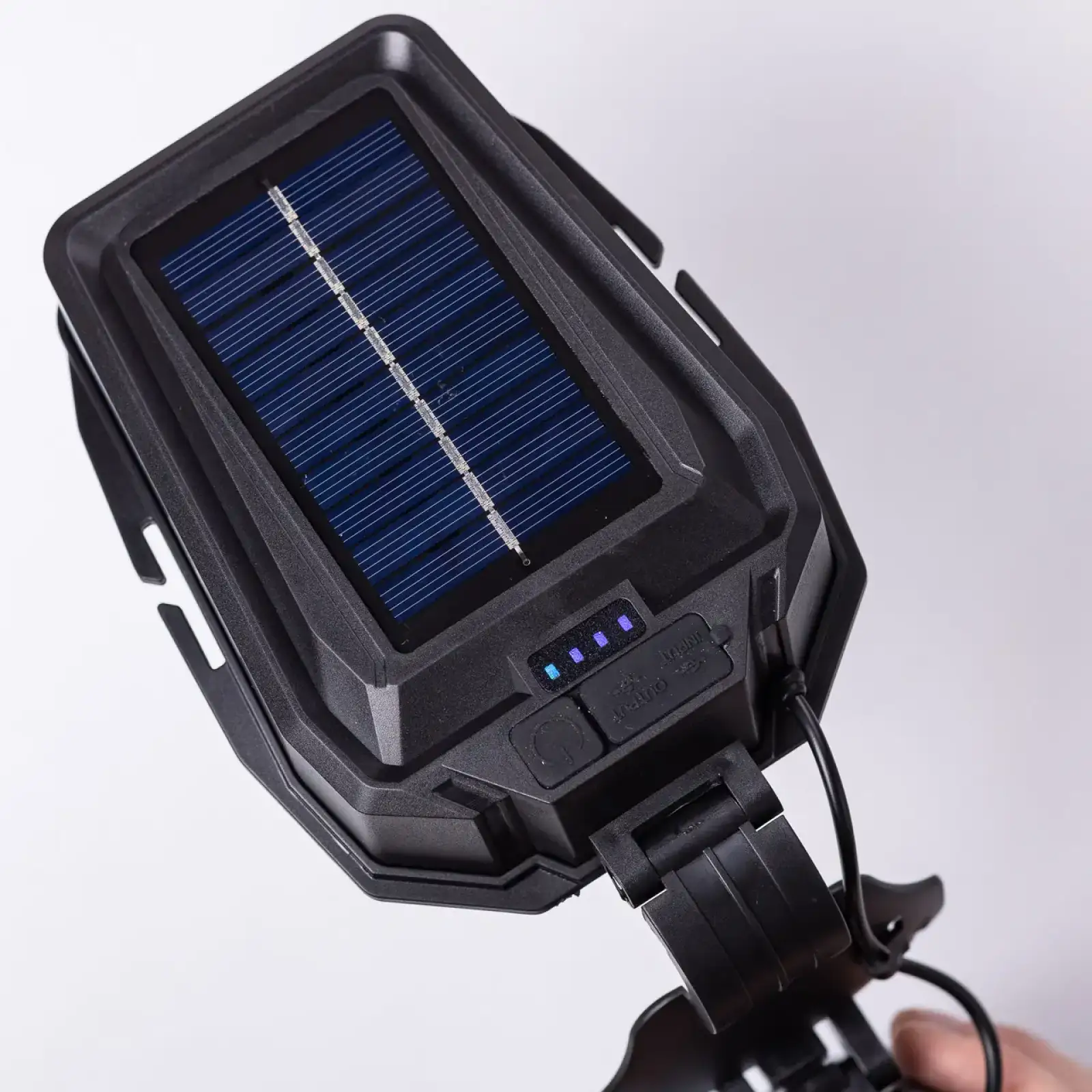 Налобний ліхтар акумуляторний зі швидкою зарядкою 16х10х13 см LED зарядка від сонячної панелі HP-JG-5 Lugi