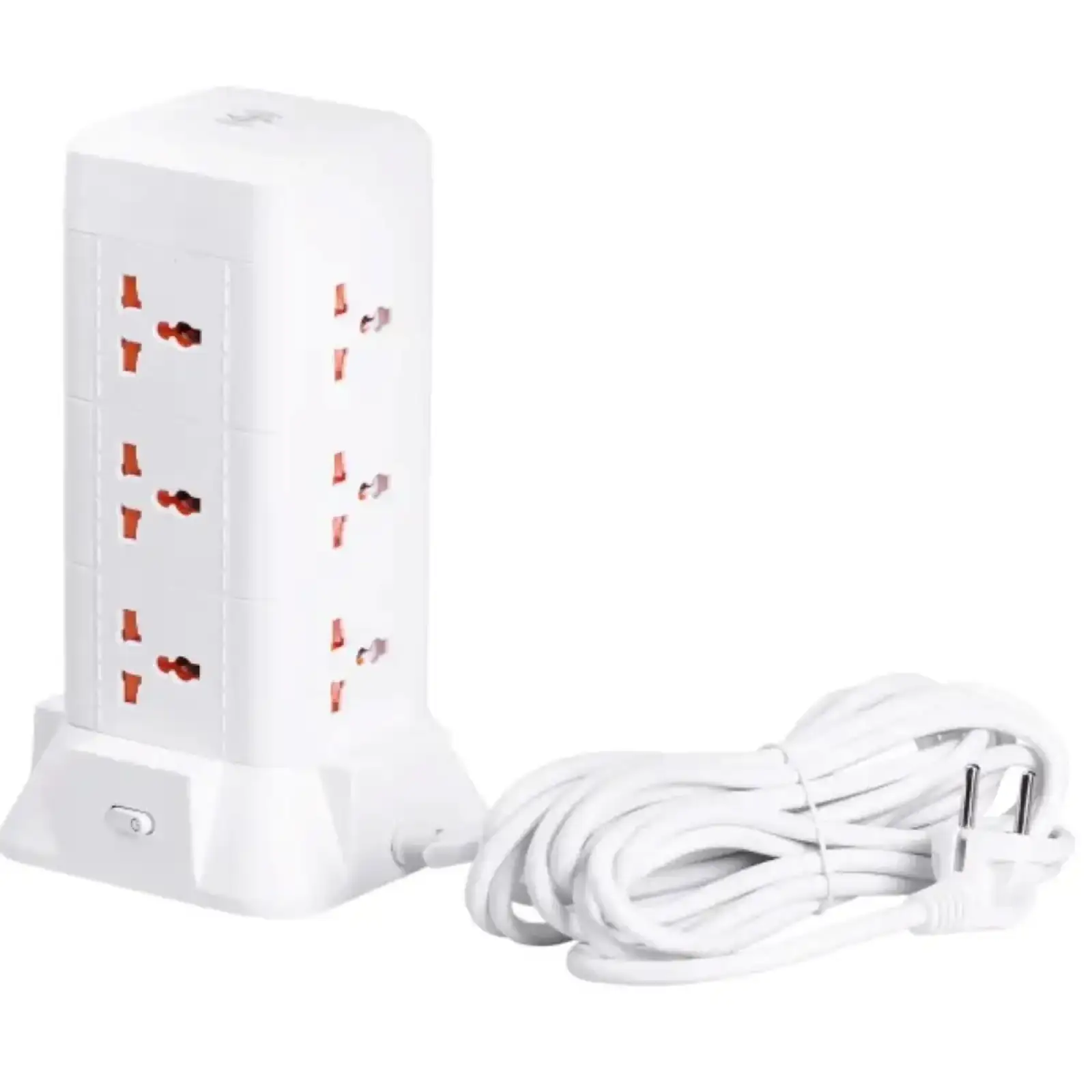 Мережевий фільтр подовжувач 2.8 м з лампою на 9 універсальних розеток з 2 USB, 1 Type-C, бездротова зарядка HP-5-5 Yiwu UA