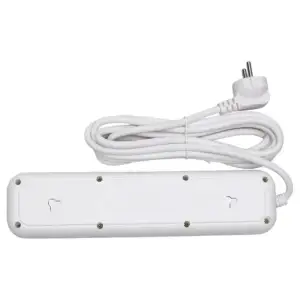 Мережевий фільтр-подовжувач 4 розетки 3xUSB-A 1xUSB-C 3м білий HP-5-37 Yiwu UA