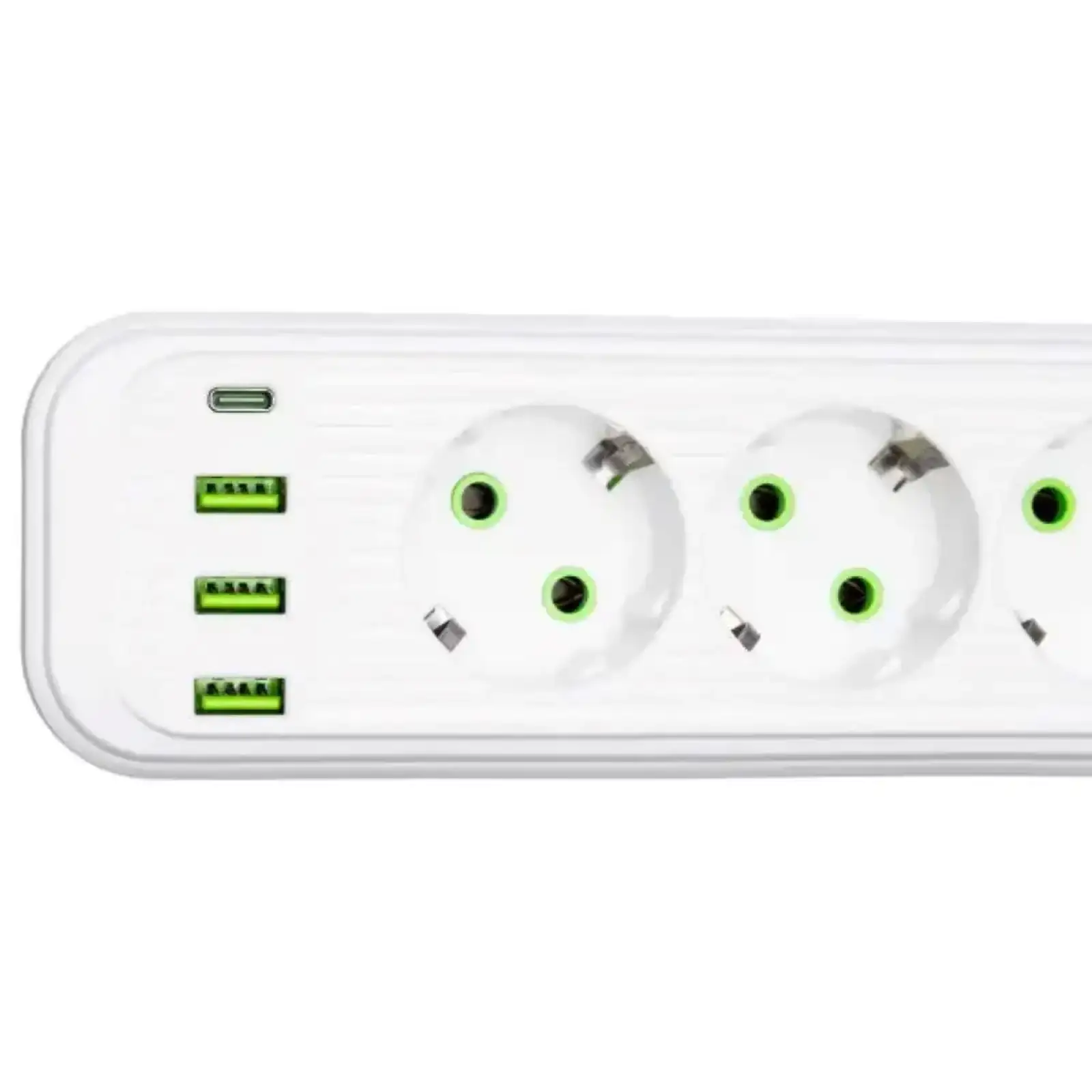 Мережевий фільтр-подовжувач 5 розеток 3xUSB-A 1xUSB-C 5м білий HP-5-39 Yiwu UA