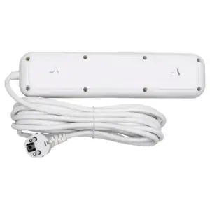 Мережевий фільтр-подовжувач 5 розеток 3xUSB-A 1xUSB-C 5м білий HP-5-39 Yiwu UA