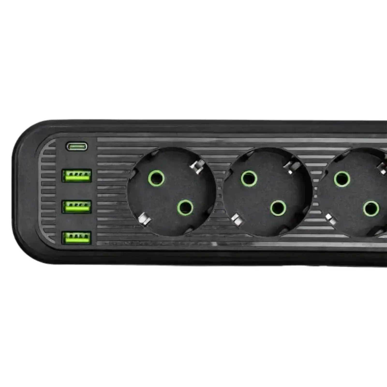 Мережевий фільтр-подовжувач 5 розеток 3xUSB-A 1xUSB-C 5м чорний HP-5-40 Yiwu UA