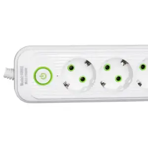 Мережевий фільтр-подовжувач 5 розеток 3xUSB-A 1xUSB-C 3м білий HP-5-41 Yiwu UA