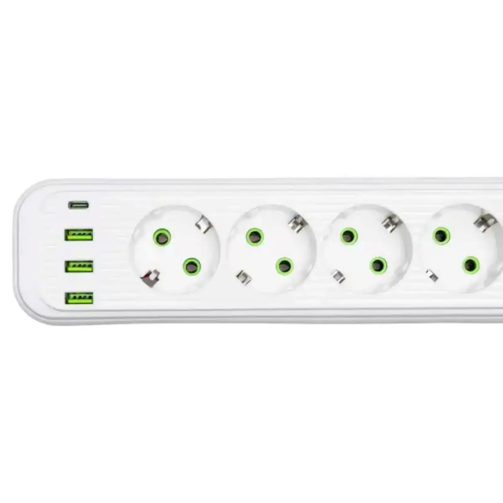 Мережевий фільтр-подовжувач 5 розеток 3xUSB-A 1xUSB-C 3м білий HP-5-41 Yiwu UA
