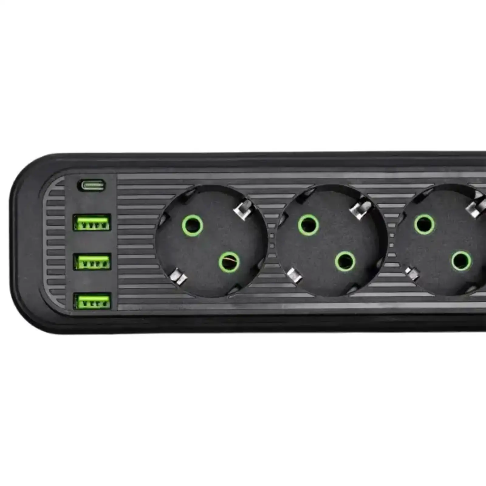 Сетевой фильтр-удлинитель 5 розеток 3xUSB-A 1xUSB-C 3м черный HP-5-42 Yiwu UA