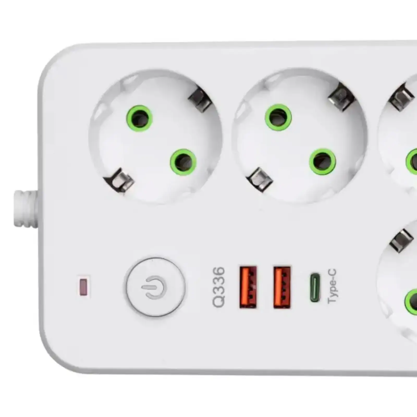 Мережевий фільтр-подовжувач 4 розетки 2xUSB-A 1xUSB-C 5м білий HP-5-47 Yiwu UA