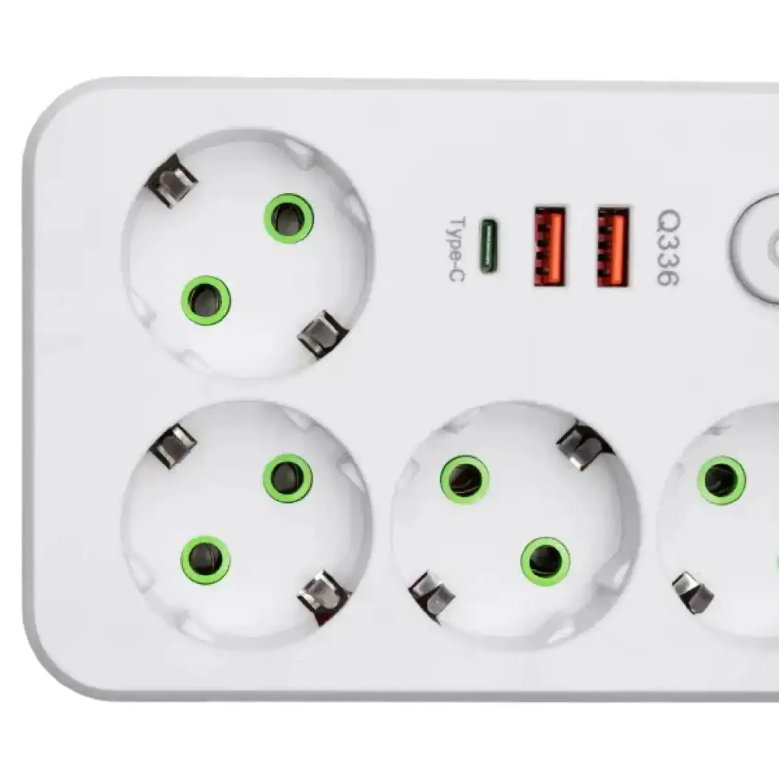 Мережевий фільтр-подовжувач 4 розетки 2xUSB-A 1xUSB-C 5м білий HP-5-47 Yiwu UA