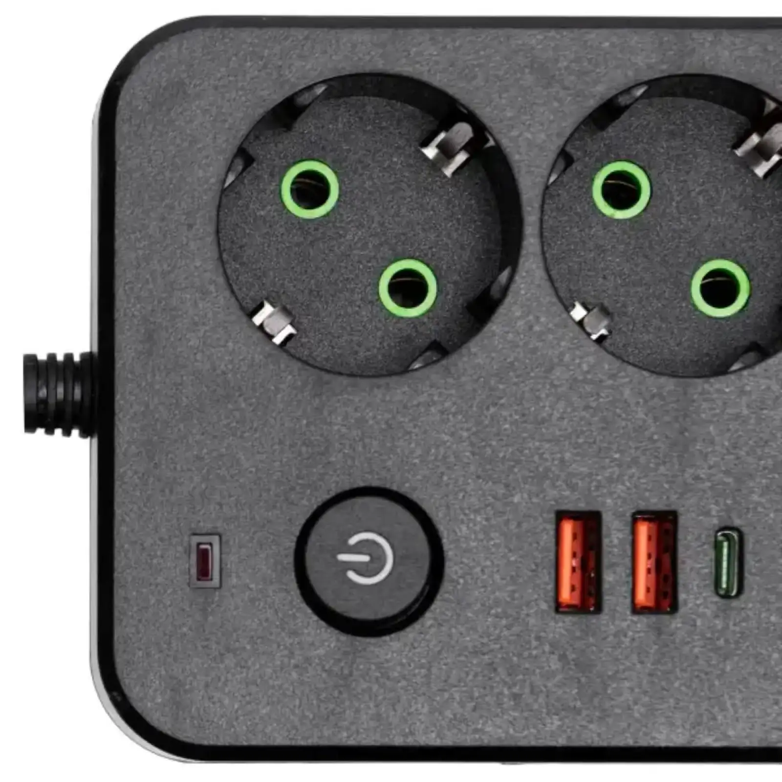 Мережевий фільтр-подовжувач 4 розетки 2xUSB-A 1xUSB-C 5м чорний HP-5-48 Yiwu UA
