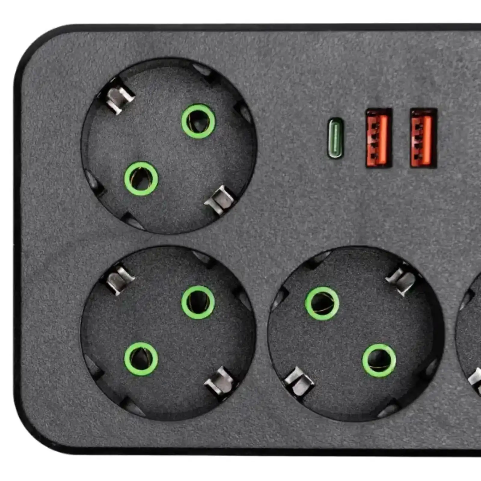 Мережевий фільтр-подовжувач 4 розетки 2xUSB-A 1xUSB-C 5м чорний HP-5-48 Yiwu UA