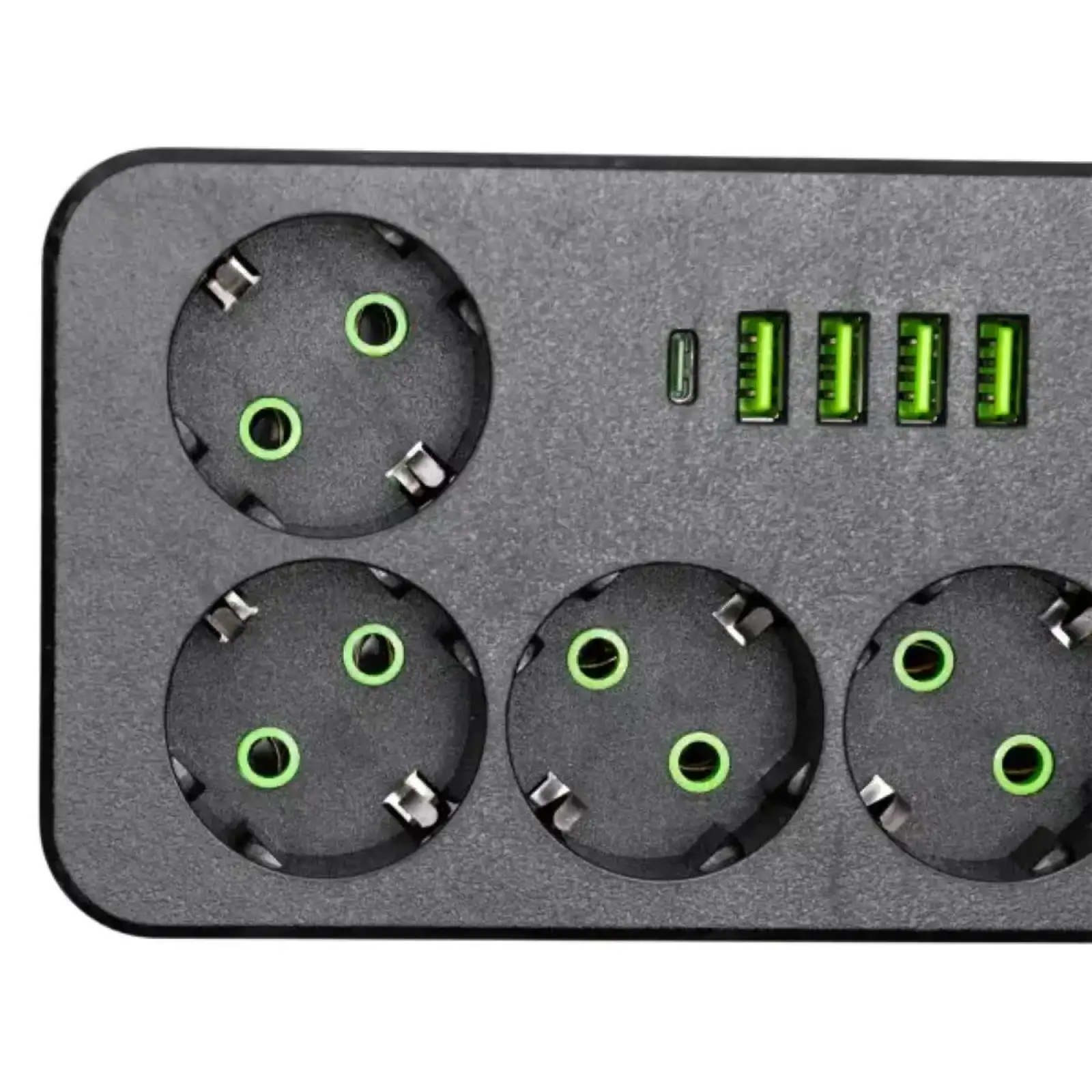Сетевой фильтр-удлинитель 5 розеток 4xUSB-A 1xUSB-C 3м черная HP-5-50 Yiwu UA
