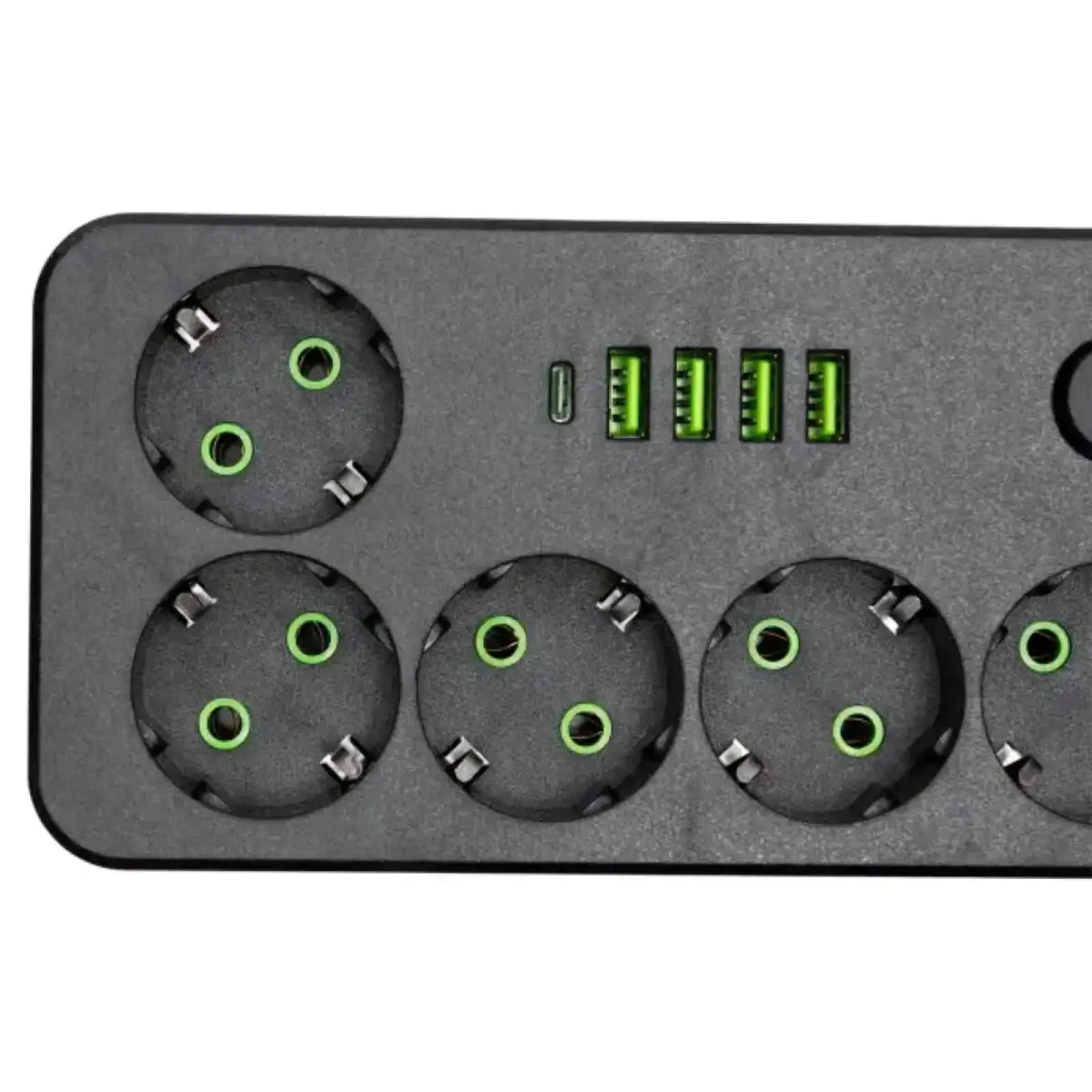 Сетевой фильтр-удлинитель 5 розеток 4xUSB-A 1xUSB-C 5м черный HP-5-52 Yiwu UA