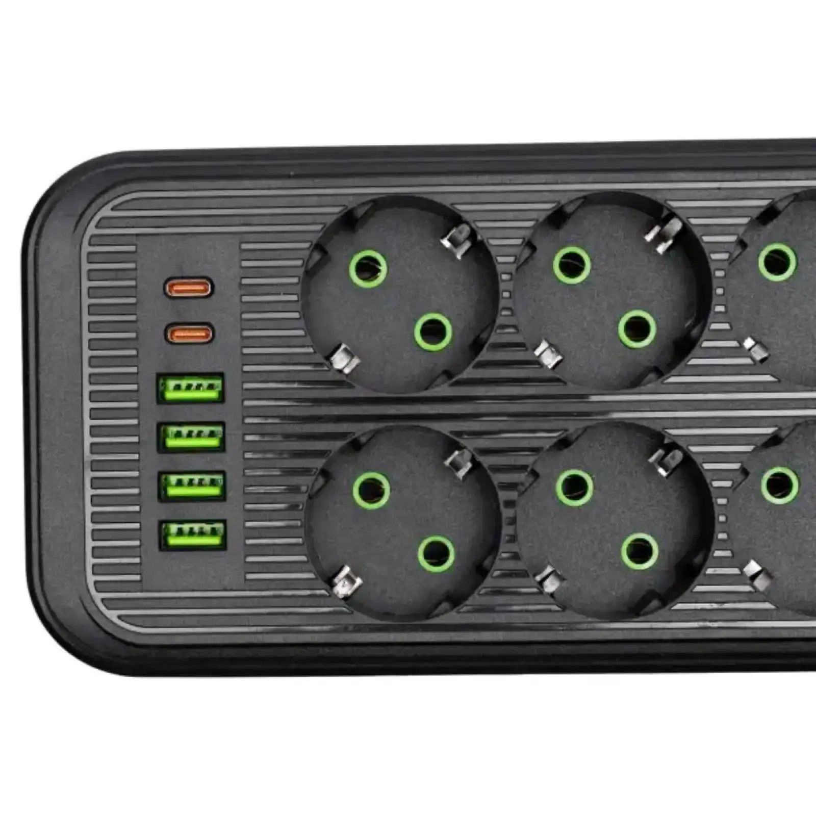 Сетевой фильтр-удлинитель 6 розеток 4 USB-A + 2USB Type-C 5м HP-5-54 Yiwu UA
