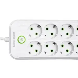 Мережевий фільтр-подовжувач 8 розеток 4xUSB-A 2xUSB-C 5м білий HP-5-55 Yiwu UA