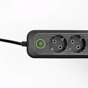 Мережевий фільтр-подовжувач 3 розетки 3хUSB-A 1xUSB-C 5м чорний HP-5-36 Yiwu UA