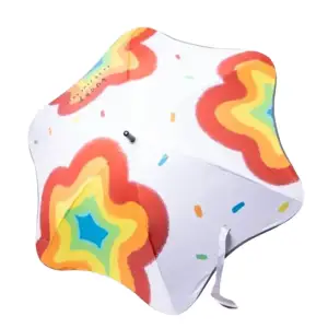 Парасолька дитяча механічна з принтом діаметр 90 см Білий HP-23-13W Yiwu UA