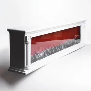 Камин декоративный с LED-подсветкой 101 см, белый Yiwu SP-47W UA