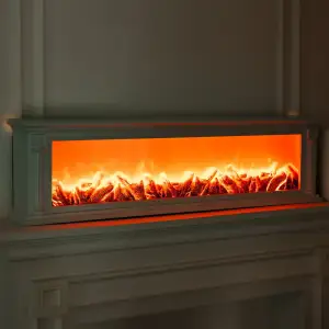 Камин декоративный с LED-подсветкой 101 см, белый Yiwu SP-47W UA