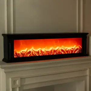 Камін декоративний з LED-підсвіткою 101 см, чорний Yiwu SP-47B UA
