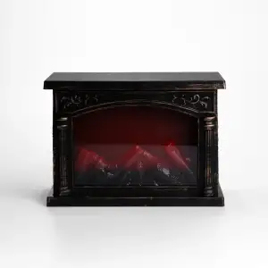 Камин декоративный с LED-подсветкой 28*12*20 см, бронза Yiwu 2026-CR-3-7 UA