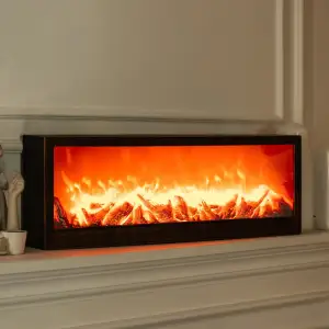 Камин декоративный с LED-подсветкой 60*10*20 см, бронзовый Yiwu SP-26BR UA