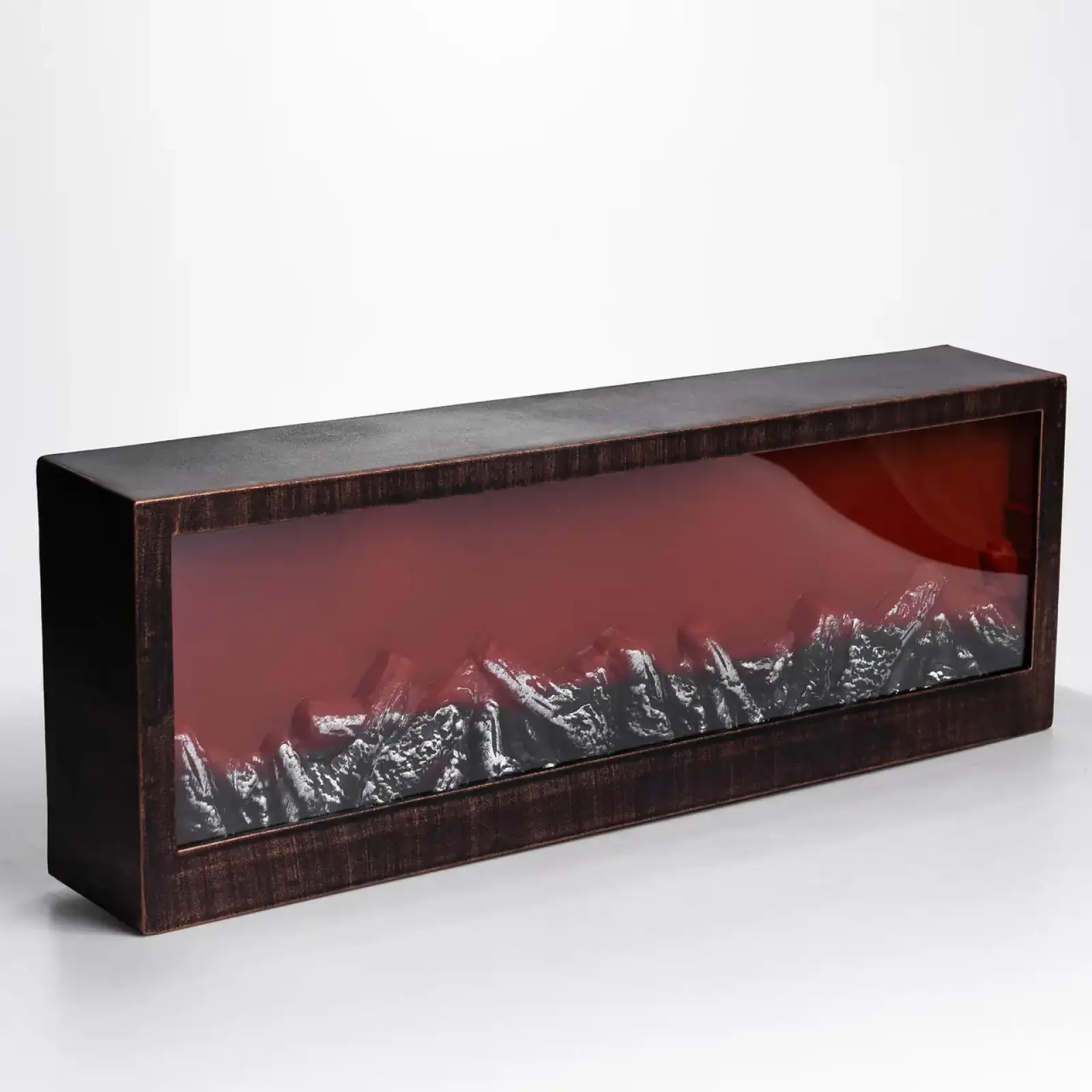 Камин декоративный с LED-подсветкой 60*10*20 см, бронзовый Yiwu SP-26BR UA