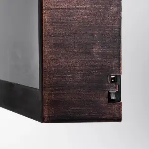 Камин декоративный с LED-подсветкой 60*10*20 см, бронзовый Yiwu SP-26BR UA