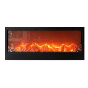 Камин декоративный с LED-подсветкой 60*10*20 см, черный Yiwu SP-26B UA