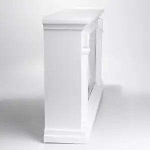 Камин декоративный с LED-подсветкой 64*13*37 см, белый Yiwu SP-60W UA