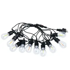 Гірлянда вулична у стилі ретро світлодіодна мультиколор S14 на 10 LED ламп завдовжки 5 метрів S14ML Garlando UA