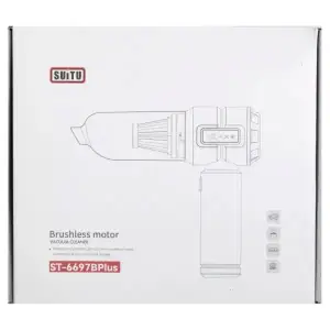 Автомобильный ручной пылесос аккумуляторный 6000 мАч Черный HP-11-6697BB ABS UA