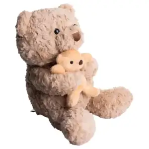 Игрушка-подушка Медведь с малышом и пледом 110x140 см бежевый 509-33P ТМ COLORFUL HOME (509-33BE) UA